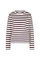 Studio Anneloes Annika Stripe LS Shirt Bordeaux 