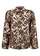 Tramontana Blouse Fading Diamonds Print Browns 