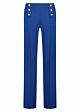 Tramontana Pants Wide Leg Sailor Details Blue 