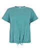 Tramontana Crinkeld Short Sleeve Top Aqua Blue 