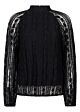 Tramontana Fancy Lace Crinkle Top Black 