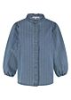 Tramontana Pinstripe Denim Blouse Blue 