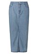 Tramontana Pinstripe Denim Maxi Skirt Blue 