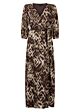Tramontana Dress Fading Diamonds Print Browns 