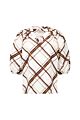 Studio Anneloes Emmarie Check Top Ecru/Chestnut