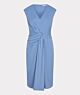 Esqualo Dress Waist Detail Blue 