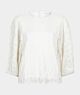 Esqualo Blouse Fancy Knit Offwhite