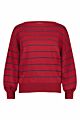 Studio Anneloes Farah Stripe Lurex Pullover Red 