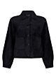 Tramontana Feather Yarn Jacket Black