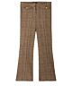 Cambio Fleur Cropped Check Caramello 