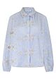 Tramontana Flower Embroidery Blouse Breezy Blue