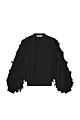 Summum Woman Blouse Fringe Fluffy Black