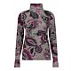 Geisha Top Burgundy/Green