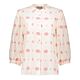 Geisha Blouse Embriodery Offwhite/Red 