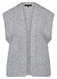 Tramontana Gilet Knitted Light Grey Melange