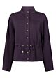 Tramontana Jacket Drawcord Waist Aubergine Noir 