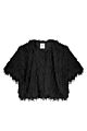 Summum Woman Shortsleeve Jacket Faux Feather Fur