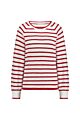 Studio Anneloes Josh Stripe Pullover Offwhite/Red