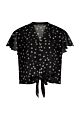 Label Dot Aras Blouse Zwart / Wit 