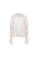 Nukus Ally Blouse Square Embriodery Offwhite