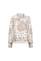 Nukus Angie Blouse Tie Paisley Offwhite/Toffee