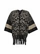 Geisha Poncho Black/Sand