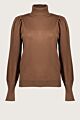 Geisha Pullover Basic Roll Neck Cognac