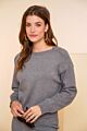 Geisha Pullover Round Neck Grey Melange