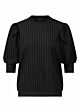 Tramontana Sweater Travel Pinstripe Black