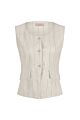 Studio Anneloes Rebekka Pinstripe Gilet Kit/Black