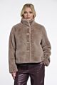 Rino & Pelle Vie Jacket Faux Fur Mocha Latte 