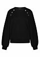 Tramontana Sweater Sailor Buttons Black