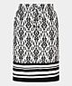 Esqualo Skirt 2tone Ikat Print 