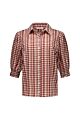 Studio Anneloes Yentil Check Blouse Offwhite/Rust 