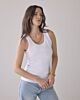 Summum Woman Rib Tanktop Ivory 