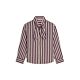 Summum Woman Blouse Two Tone Stripe Burgundy 