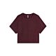 Summum Woman Boxy Top Soft Scuba Dark Burgundy 