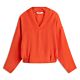 Summum Woman Top V-Neck Lycocell Blend Goij Berry