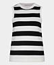 Esqualo Top Striped Offwhite/Black