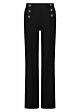 Tramontana Trousers Sailor Buttons Black