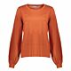 Geisha Pullover Basic Ballon Sleeves Orange