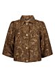 Tramontana Velvet Jacquard Jacket Cinnamon