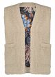 Tramontana Waistcoat Suedine Flower Reversible 