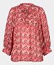 Esqualo Blouse Wide ZigZag Print 