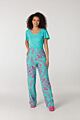 Juffrouw Jansen Fania Broek Lagoon/Bright Pink