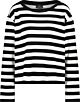 Monari Sweatshirt Black Striped 