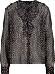 Monari Blouse Stippen Black/Offwhite