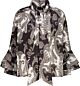 Monari Blouse Black Pattern