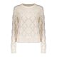 Geisha Pullover Ajour 3D Dots Offwhite