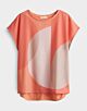 Opus Saloma Print Top Pale Orange 